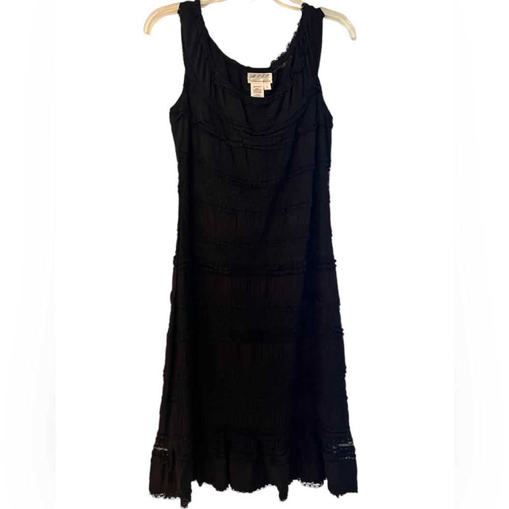 Black boho dress